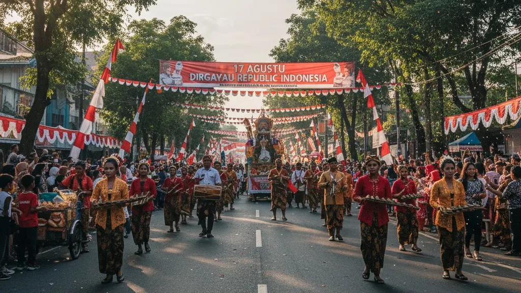 Penggunaan Kata-Kata Lucu 17 Agustus di Media Sosial (c) Ilustrasi AI