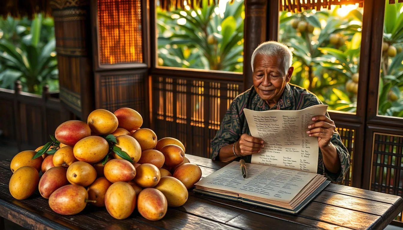 Kumpulan Pantun Lucu Tentang Buah Mangga (c) Ilustrasi AI