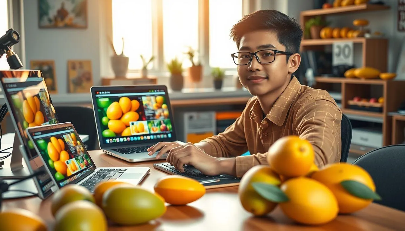 Meme dan Caption Lucu Seputar Mangga (c) Ilustrasi AI