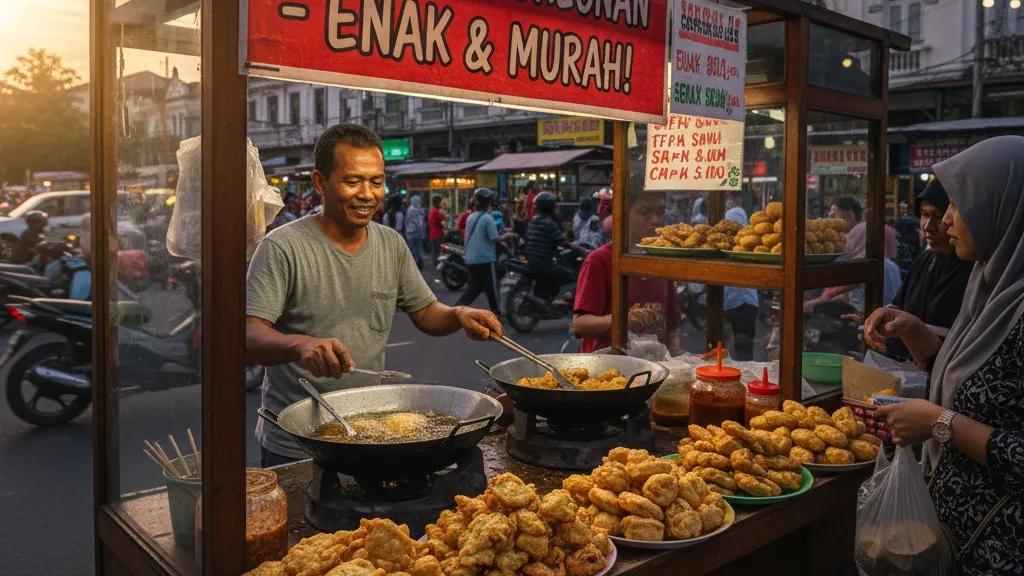 Kumpulan Kata-Kata Lucu Tentang Gorengan untuk Media Sosial (c) Ilustrasi AI