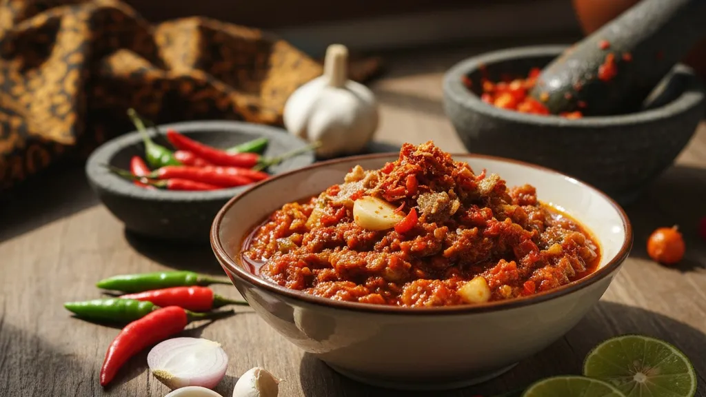 Tips Membuat Kata-Kata Lucu Tentang Sambal yang Viral (c) Ilustrasi AI