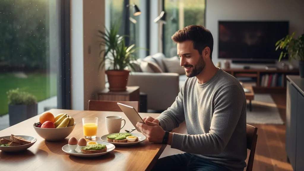 Caption Sarapan Lucu untuk Media Sosial (c) Ilustrasi AI