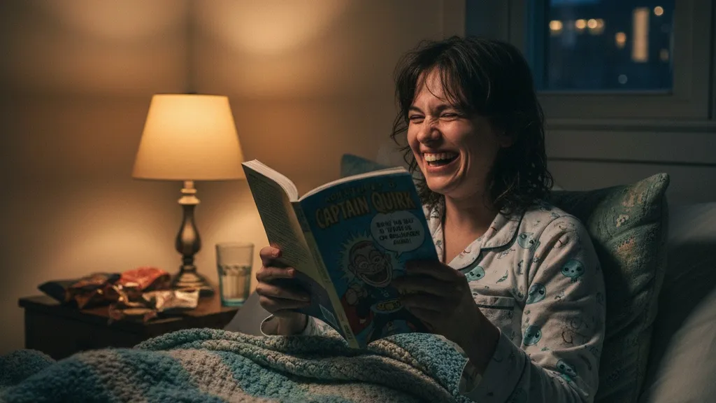 Manfaat Psikologis Kata-kata Lucu Sebelum Tidur (c) Ilustrasi AI