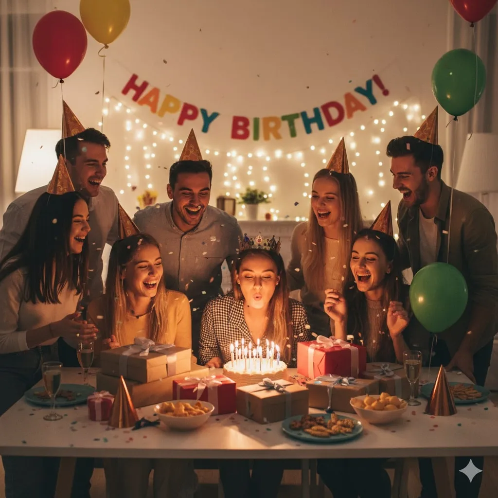 Cara Membuat Kata Kata Lucu Ultah yang Berkesan (c) Ilustrasi AI