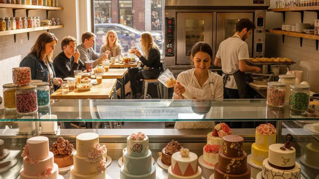 Strategi Penggunaan Caption untuk Bisnis Kue (c) Ilustrasi AI