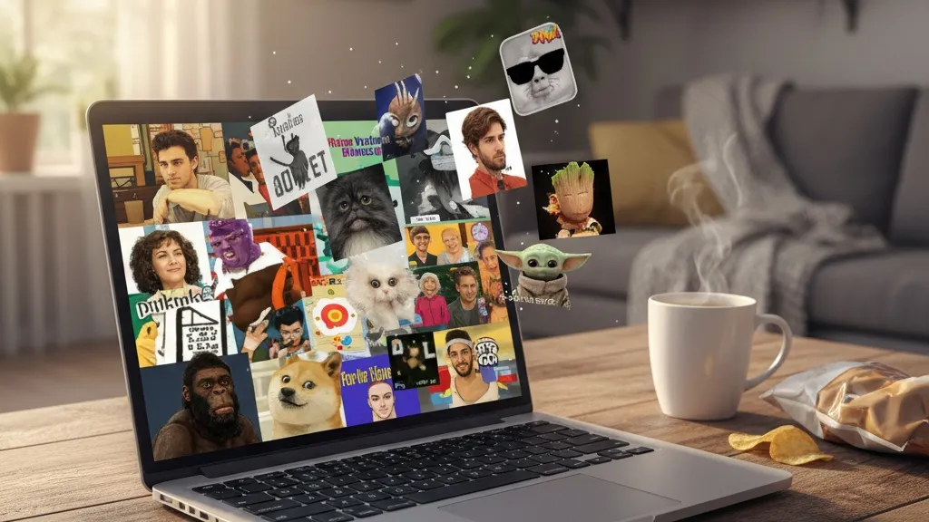 Jenis-Jenis Kata-Kata Meme Lucu Kocak Berdasarkan Tema (c) Ilustrasi AI