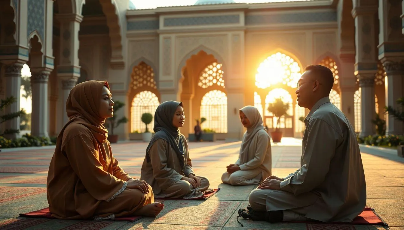 Kata Kata Minal Aidin Wal Faizin dengan Doa Terbaik (c) Ilustrasi AI