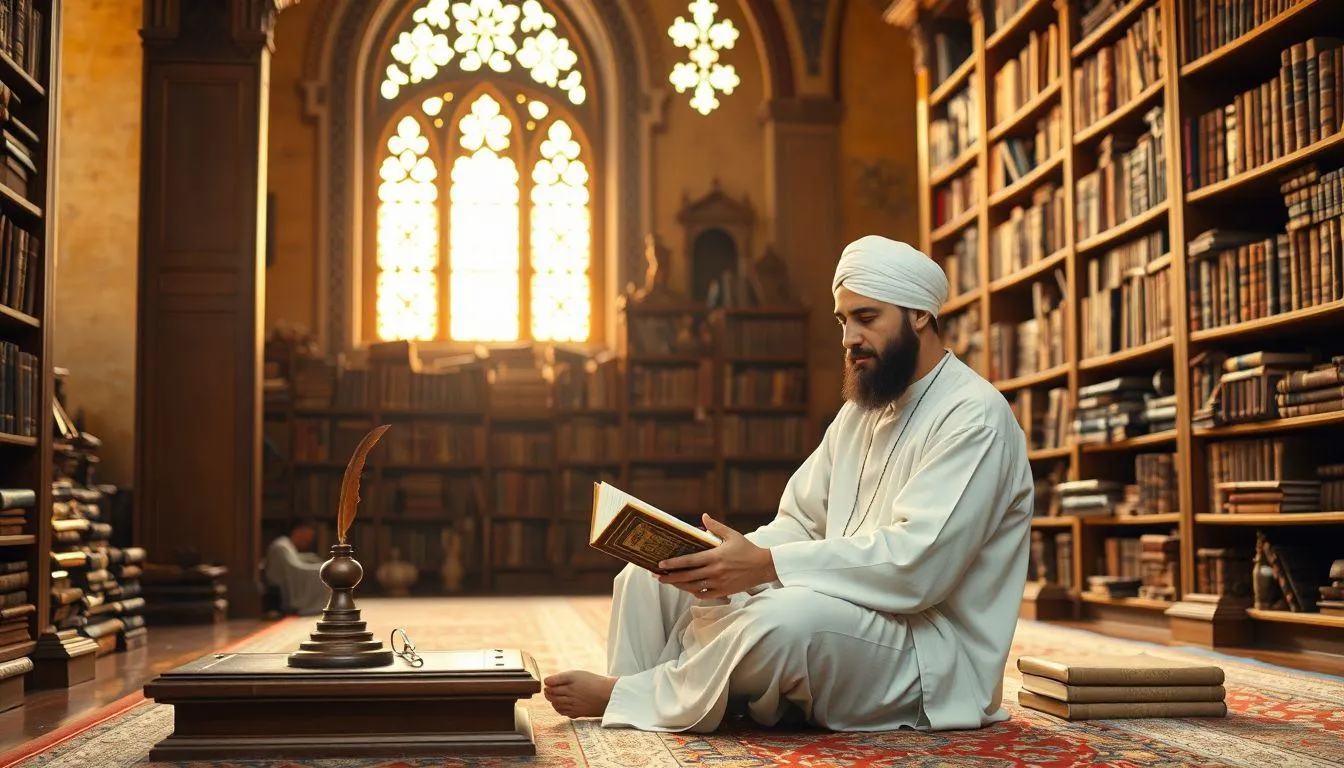 Tema-Tema Utama dalam Kata Kata Motivasi Imam Syafi'i (c) Ilustrasi AI