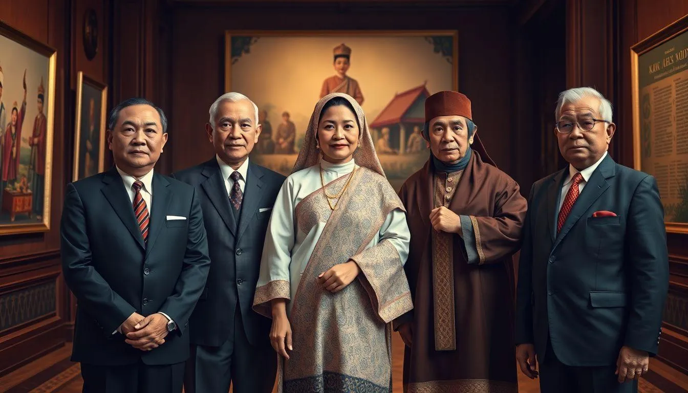 Tokoh Indonesia dan Kata Mutiara Inspiratif Mereka (c) Ilustrasi AI