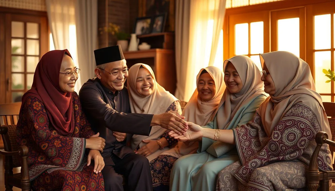 Kumpulan Kata Kata Mutiara Halal Bihalal yang Menyentuh Hati (c) Ilustrasi AI