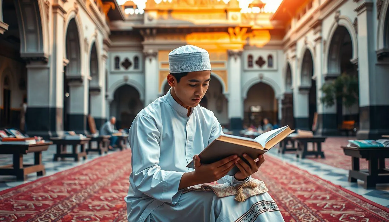 Implementasi Nilai-Nilai dalam Kata Kata Mutiara Hari Santri (c) Ilustrasi AI