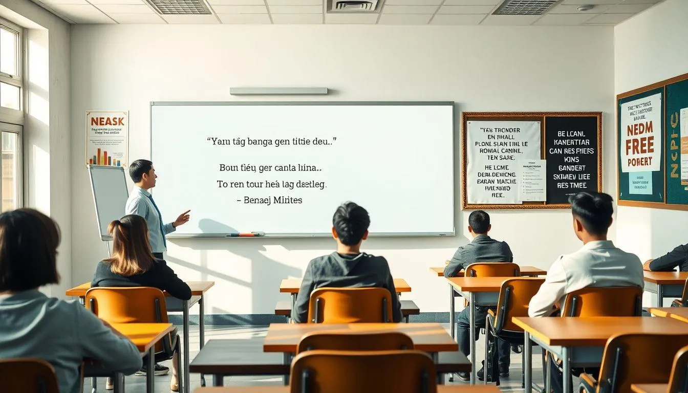 Strategi Penerapan Kata Mutiara di Ruang Kelas (c) Ilustrasi AI