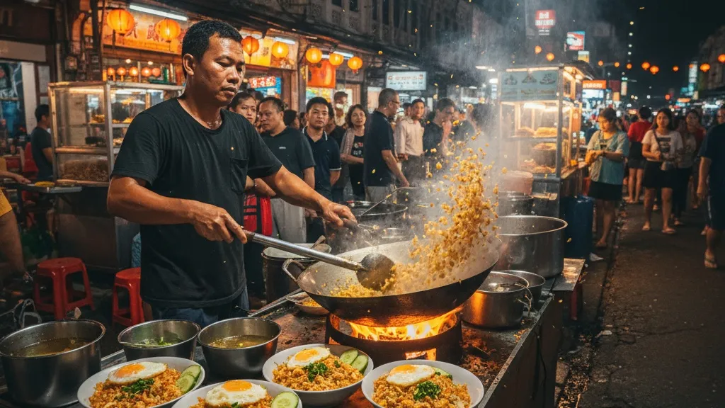 Jenis-jenis Kata-kata Nasi Goreng Lucu Populer (c) Ilustrasi AI