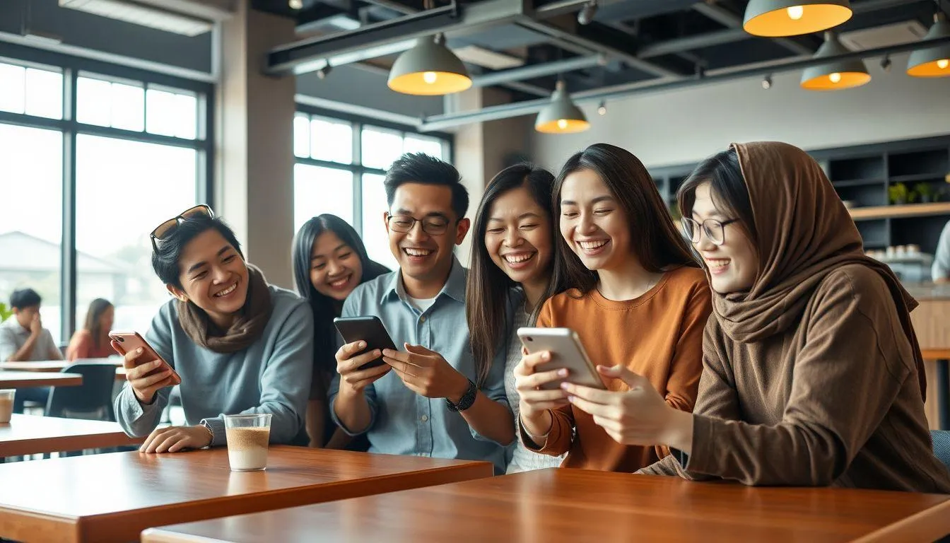 Penggunaan Kata-Kata Ngarit Lucu di Media Sosial (c) Ilustrasi AI