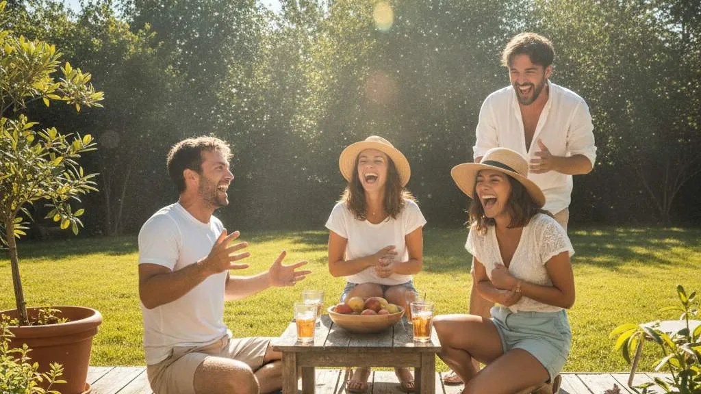 Fungsi Sosial Kata-Kata Panas Matahari Lucu (c) Ilustrasi AI