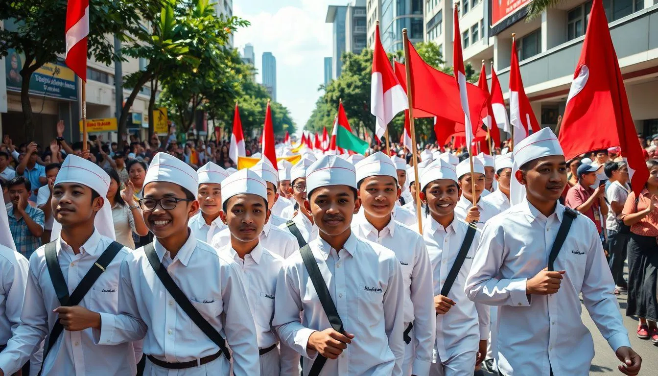 Jenis-Jenis Kata Kata Pawai Hari Santri (c) Ilustrasi AI