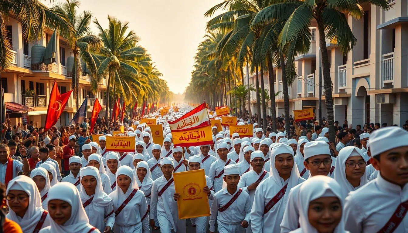 Tips Membuat Kata Kata Pawai Hari Santri yang Efektif (c) Ilustrasi AI