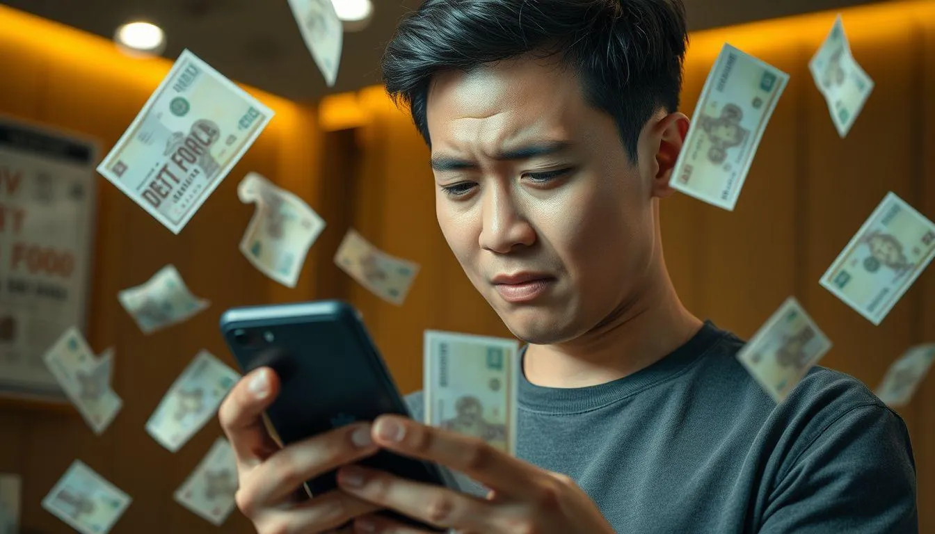 Sindiran Lucu untuk Penunggak Utang (c) Ilustrasi AI