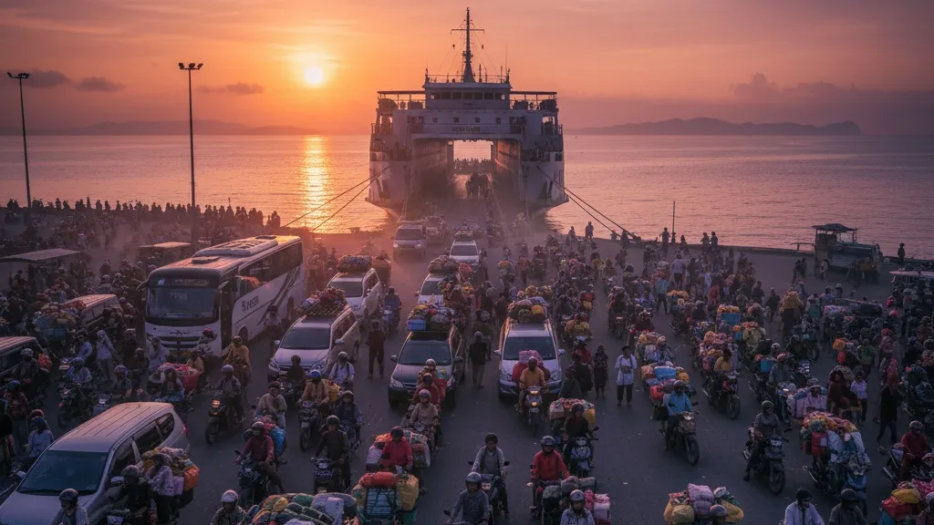 Jenis-Jenis Kata-Kata Pulang Kampung Lucu Berdasarkan Tema (c) Ilustrasi AI