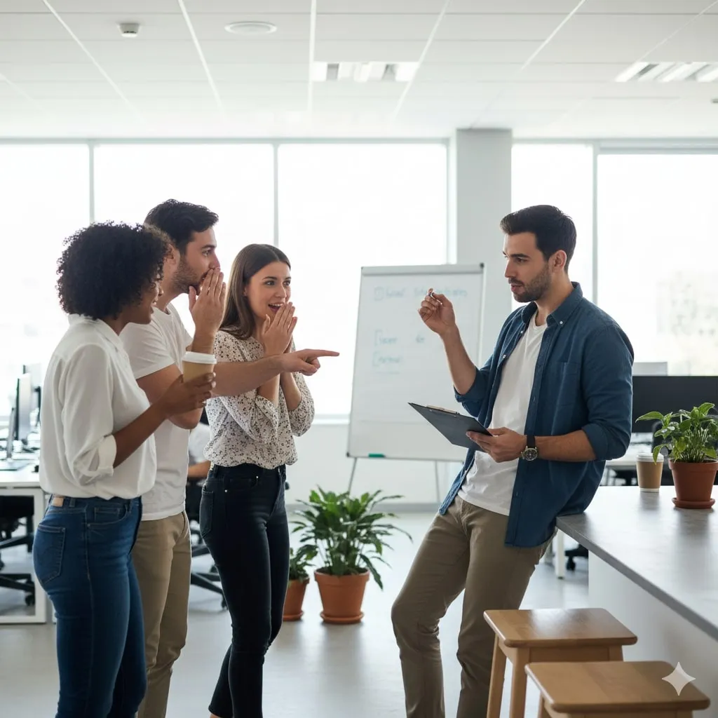 Cara Menyampaikan Sindiran dengan Bijak di Tempat Kerja (c) Ilustrasi AI