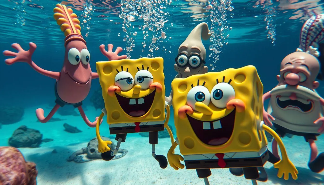Kata-Kata SpongeBob Keren yang Lucu dan Menghibur (c) Ilustrasi AI