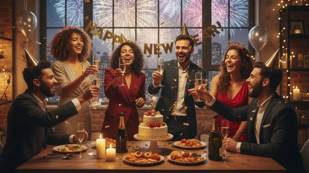 Jenis-jenis Kata-kata Tahun Baru Lucu Berdasarkan Tema (c) Ilustrasi AI