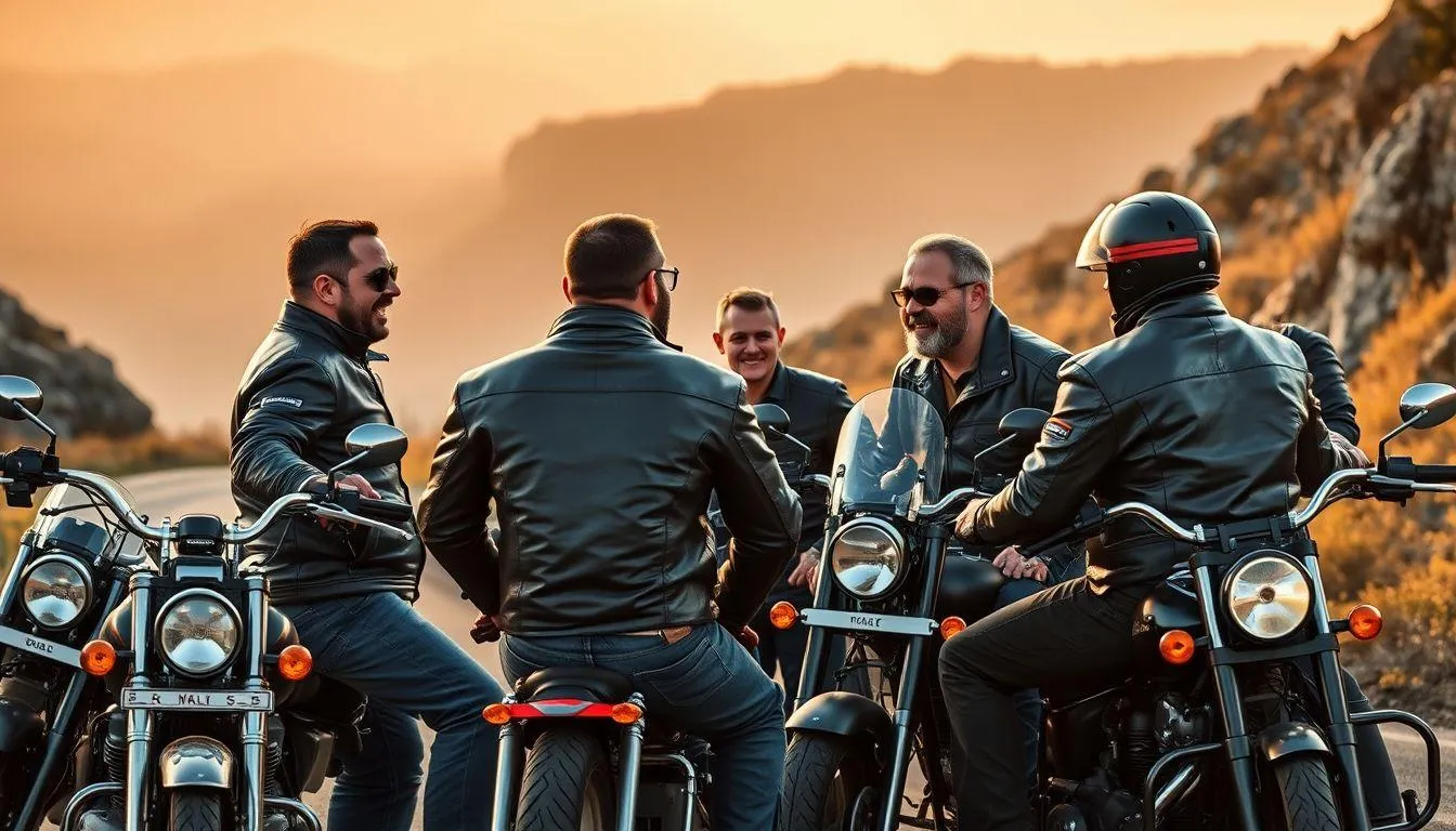 Kata-Kata Touring Lucu tentang Persaudaraan Bikers (c) Ilustrasi AI