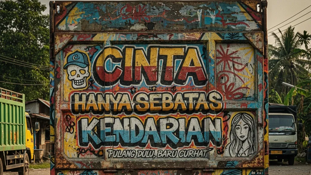 Jenis-Jenis Kata-Kata Truk Lucu Berdasarkan Tema (c) Ilustrasi AI