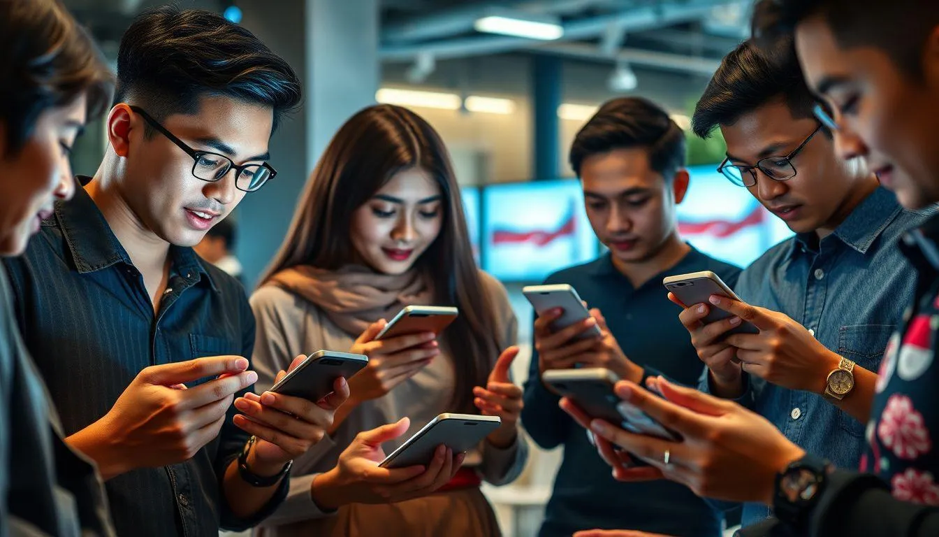 Peran Media Sosial dalam Menyebarkan Kata Kata Ucapan Hari Sumpah Pemuda (c) Ilustrasi AI