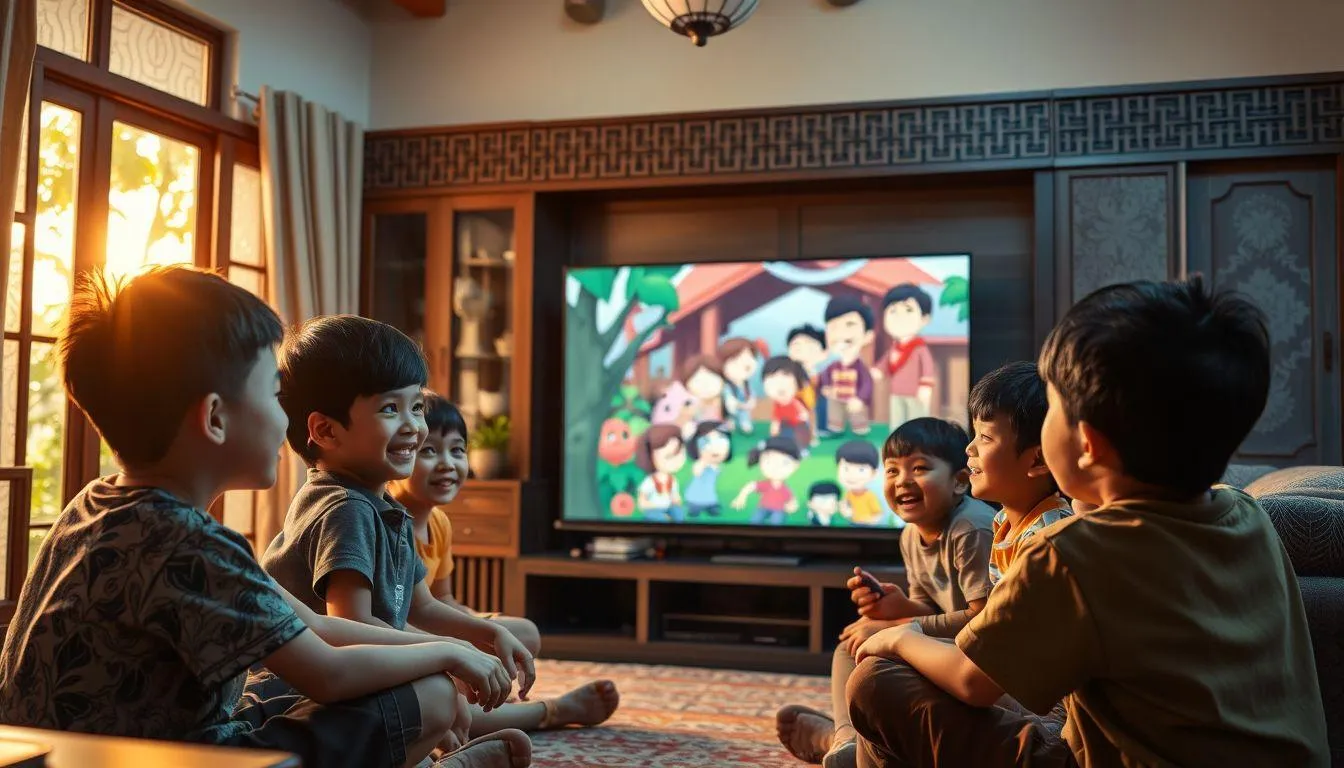 Popularitas dan Pengaruh Kata-Kata Lucu Upin Ipin (c) Ilustrasi AI