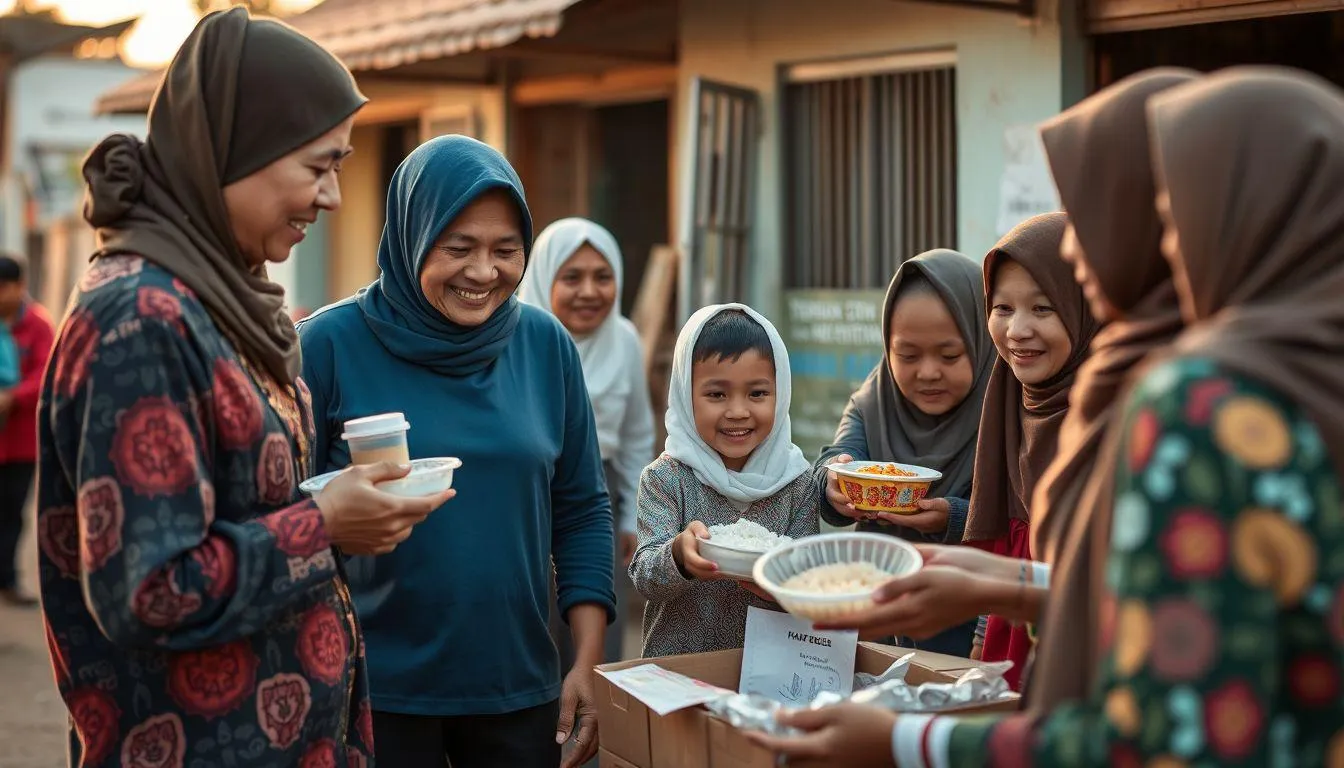 Membangun Budaya Berbagi di Masyarakat (c) Ilustrasi AI