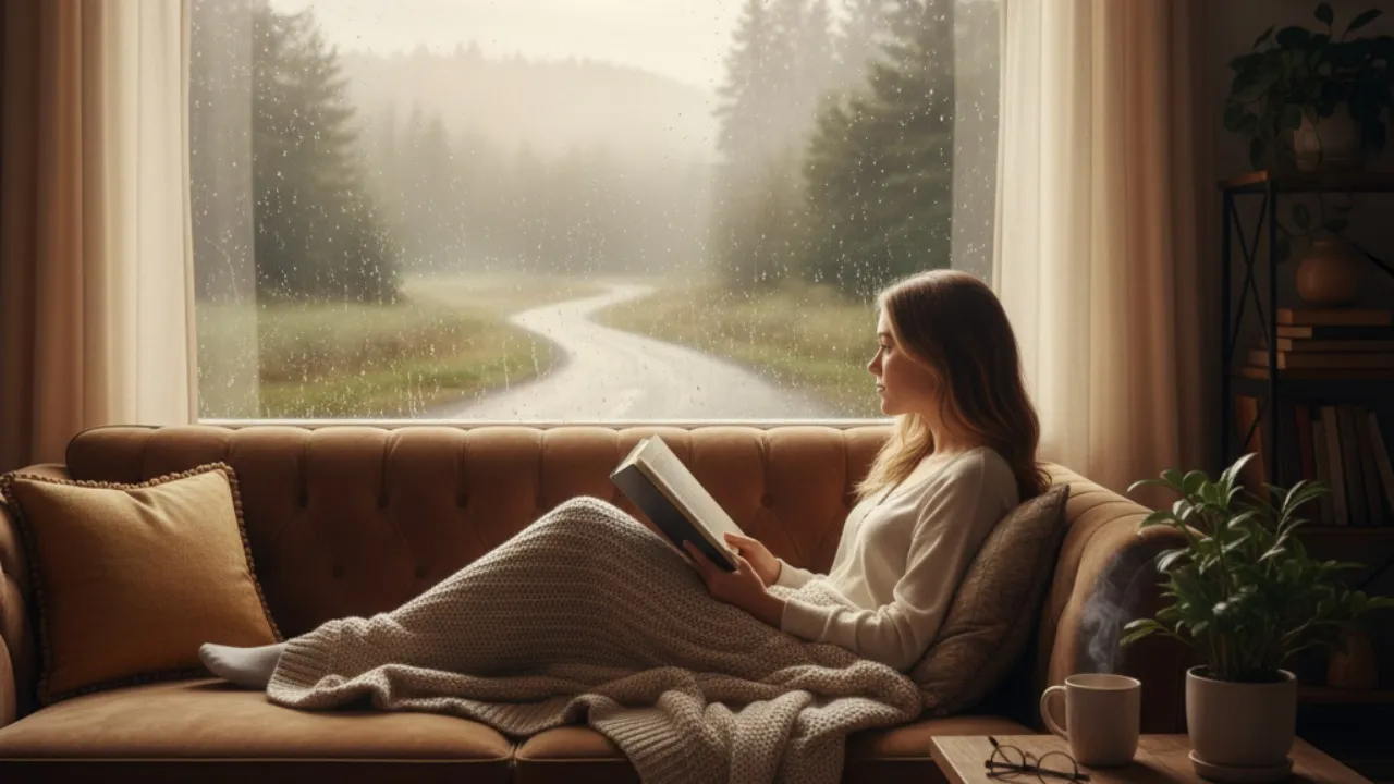 Manfaat Membaca Kata Mutiara Hujan di Pagi Hari (c) Ilustrasi AI