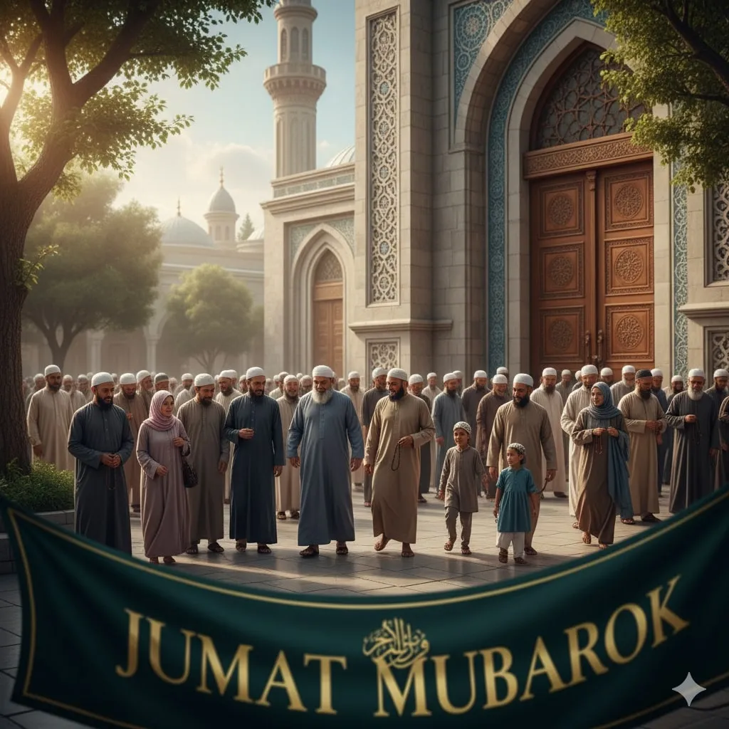 Manfaat Menyebarkan Kata Mutiara Jumat Mubarok (c) Ilustrasi AI