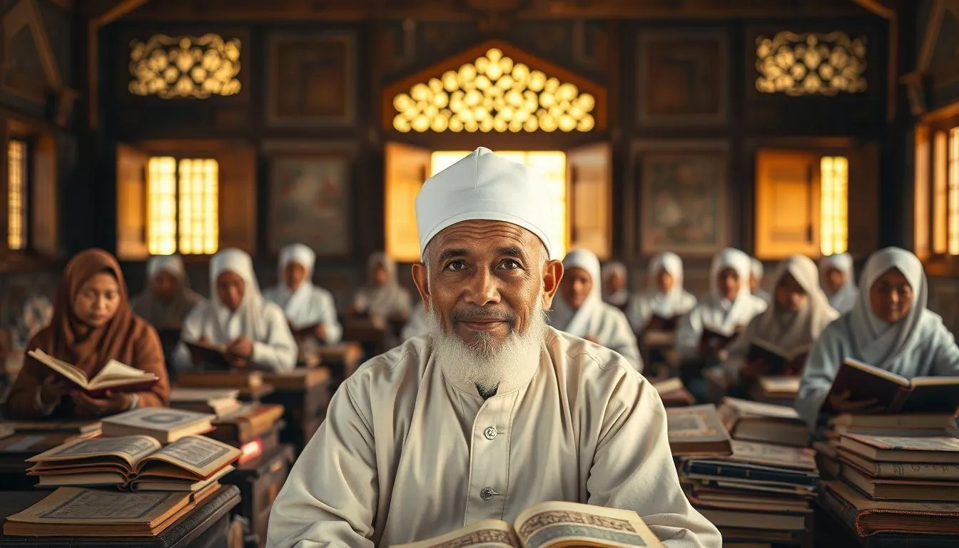 Pengertian dan Makna Kata Mutiara KH Maimun Zubair tentang Guru (c) Ilustrasi AI