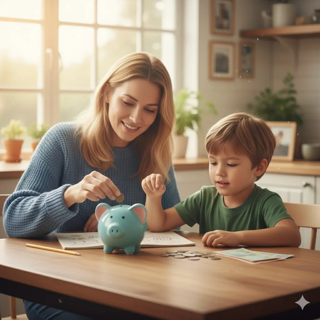 Cara Efektif Mengajarkan Menabung kepada Anak dengan Kata Mutiara  (c) Ilustrasi AI