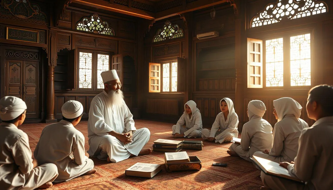 Keseimbangan Antara Ilmu dan Adab dalam Pendidikan Modern (c) Ilustrasi AI