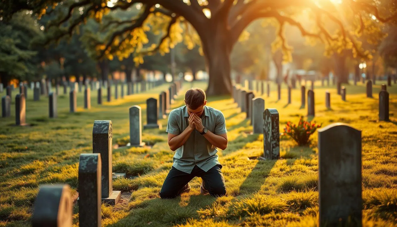 Contoh Kata Mutiara Ziarah Kubur ke Orang Tua yang Menyentuh Hati (c) Ilustrasi AI