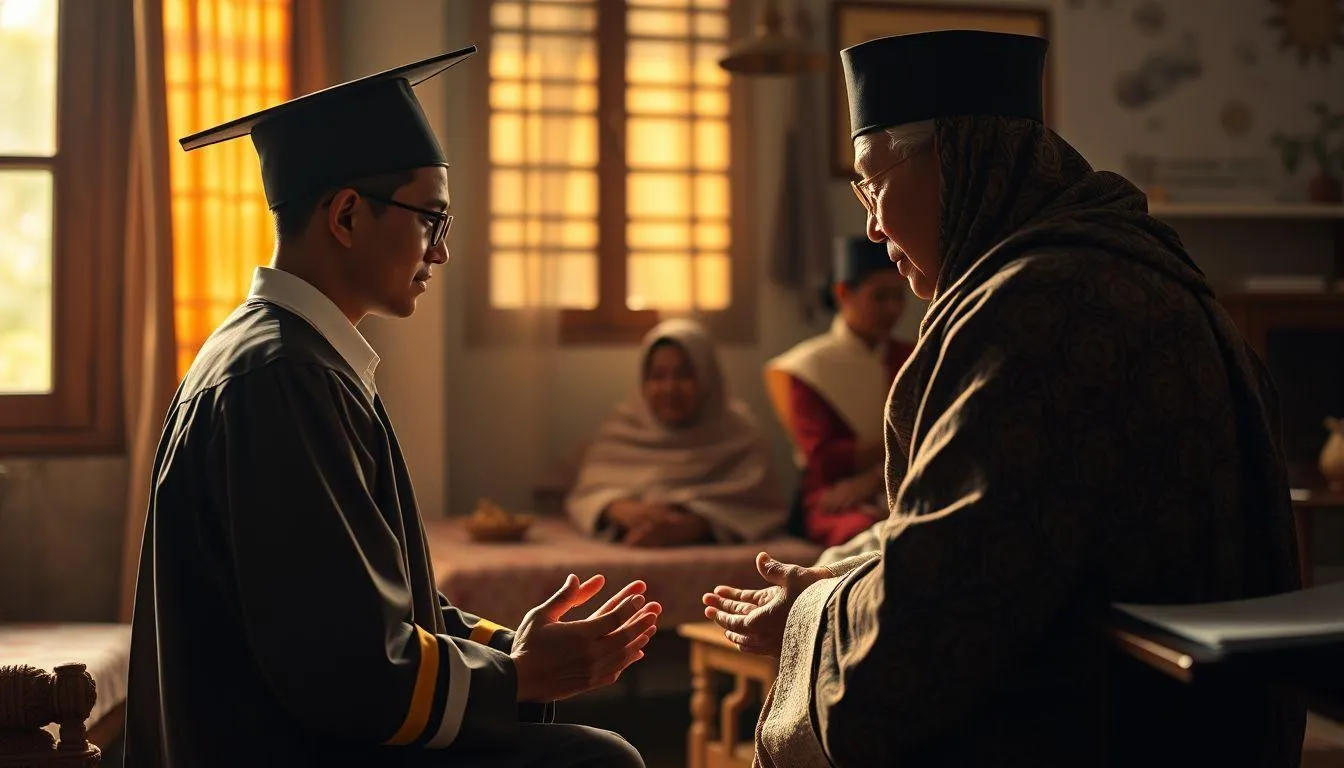 Struktur dan Komponen Kata Pengantar untuk Orang Tua (c) Ilustrasi AI