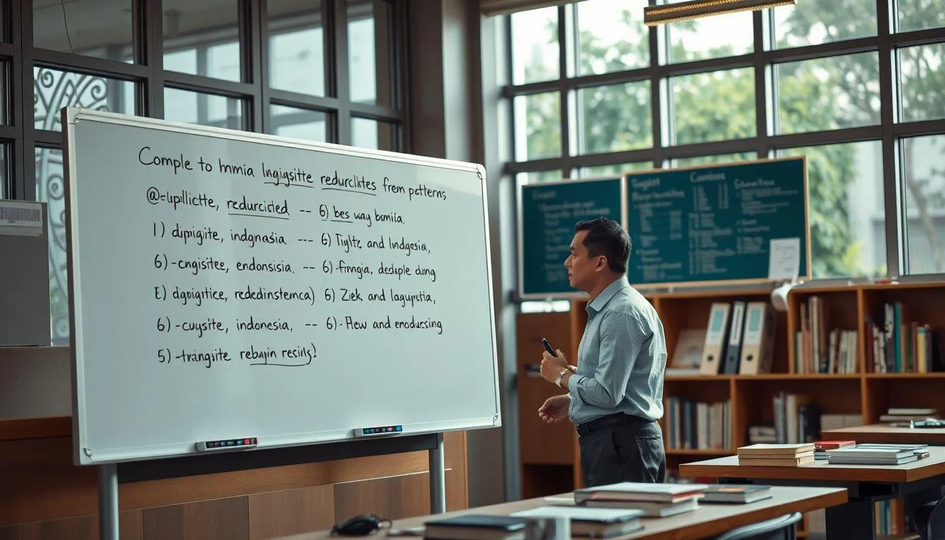 Pengertian Kata Sifat yang Terbentuk dari Kata Ulang (c) Ilustrasi AI