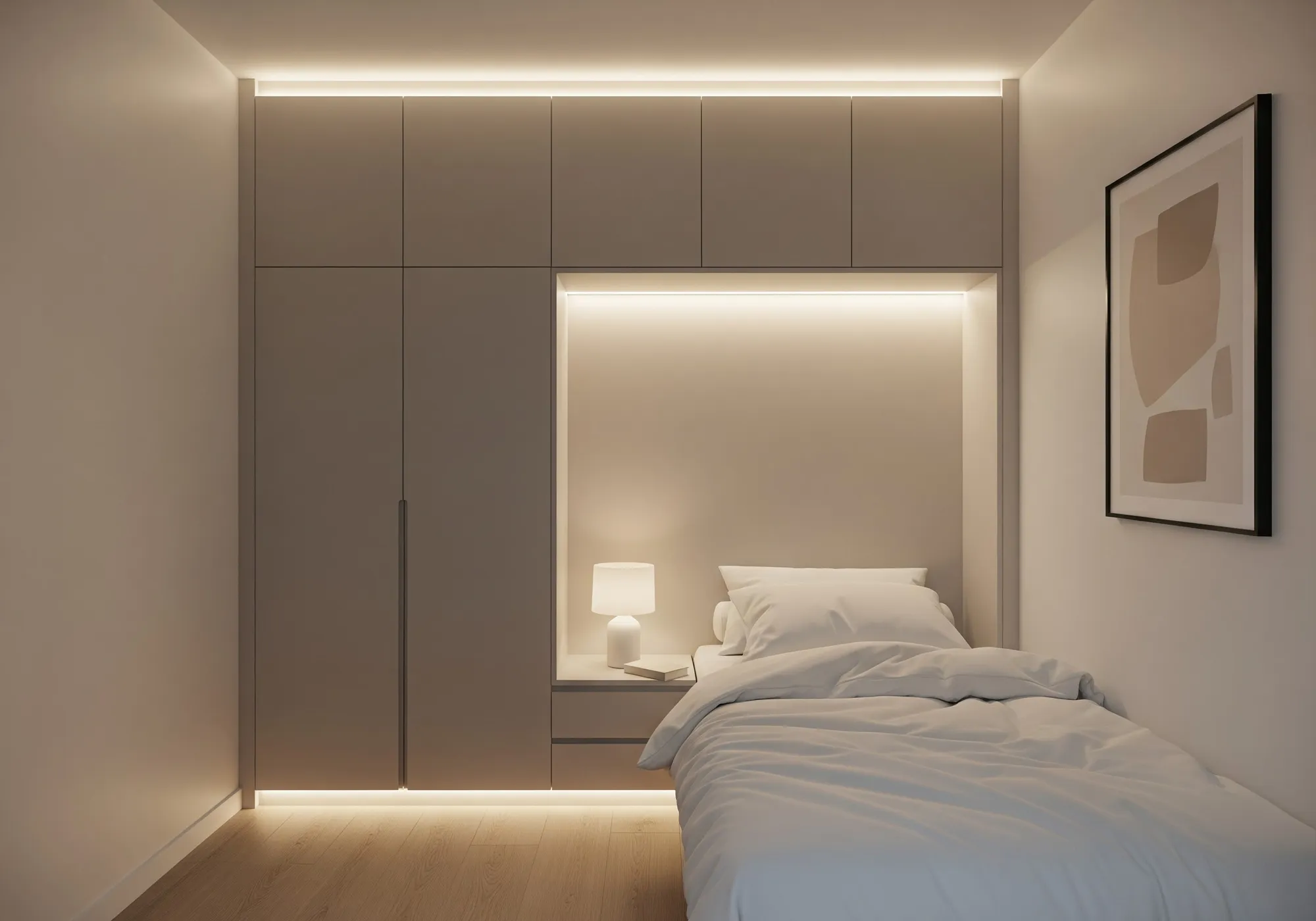 Kebiasaan sederhana sebelum tidur yang membuat kamar terasa lebih nyaman (AI generated)