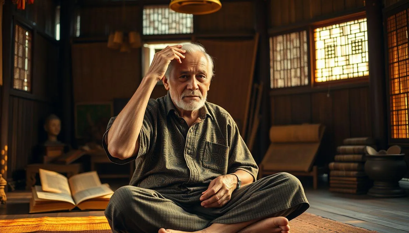 Perbedaan Makna Kedutan Kening Kiri dan Kanan (c) Ilustrasi AI