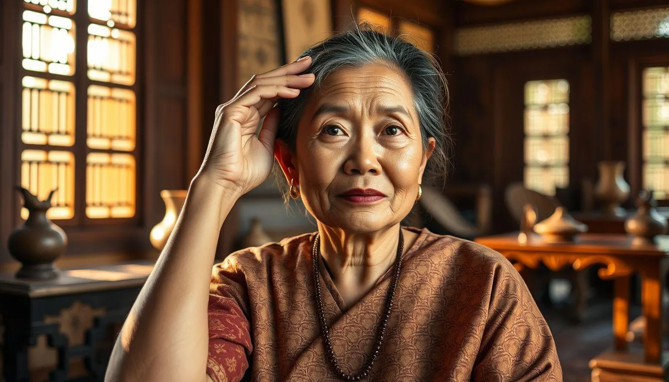 Variasi Makna Berdasarkan Lokasi Kedutan di Kepala Kiri (c) Ilustrasi AI