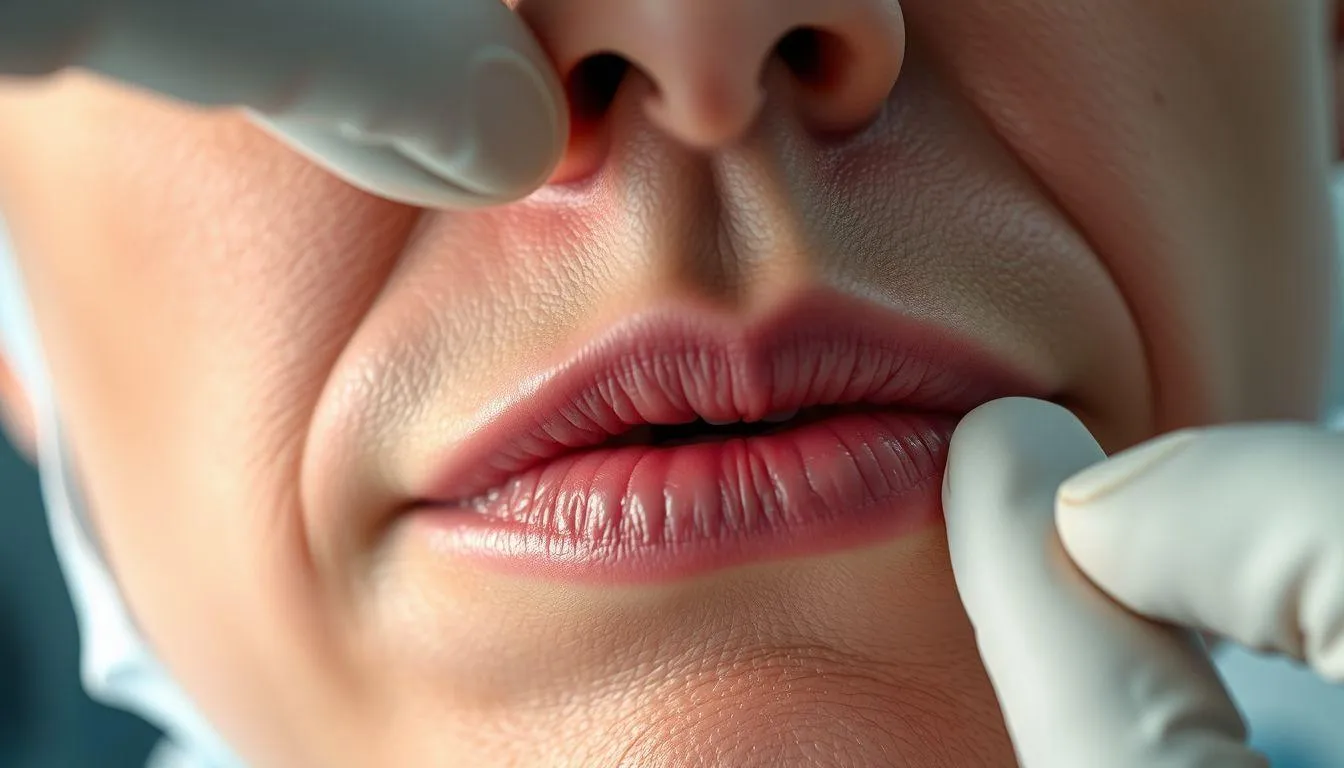 Penyebab Kedutan Bibir dari Sudut Pandang Medis (c) Ilustrasi AI