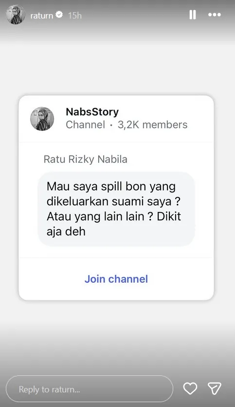 Ratu Rizky Nabila bela Pesulap Merah © instagram/raturn