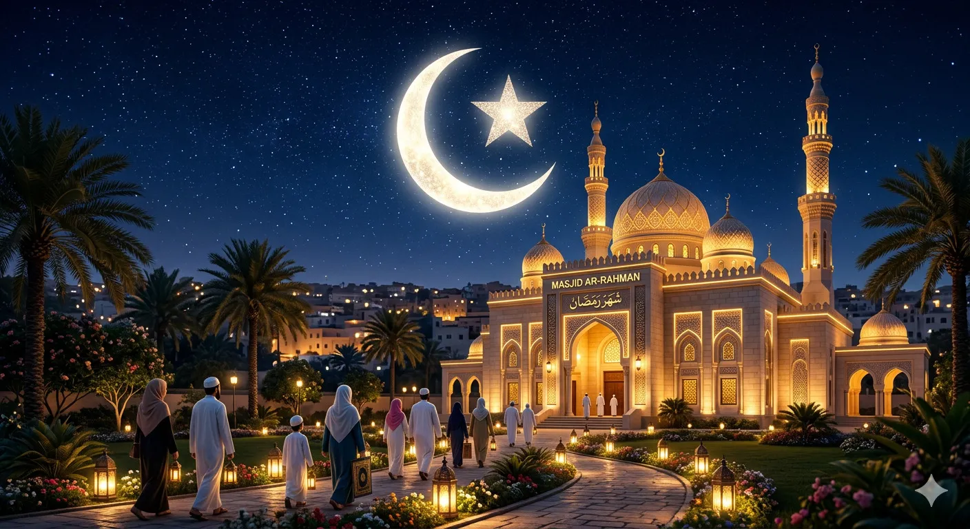 masjid bulan bintang/image by AI