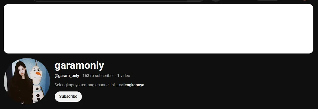 Channel YouTube Kim Garam (credit: YouTube/garam_only)
