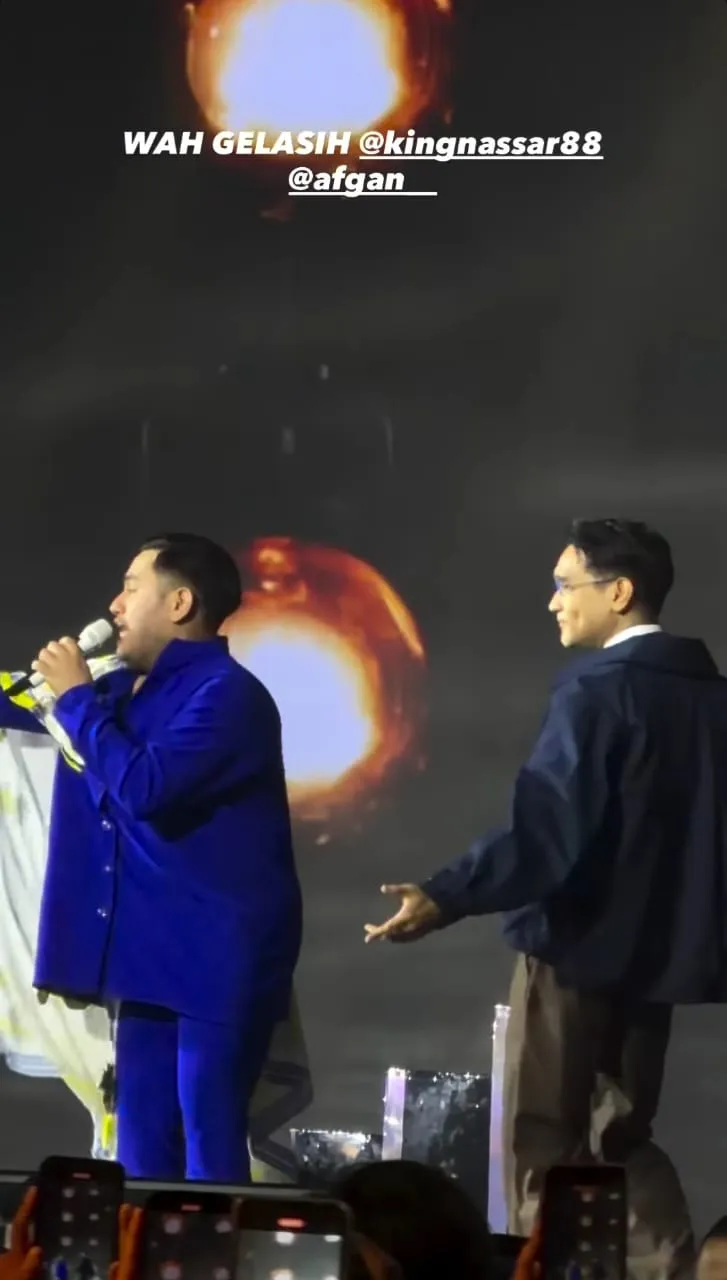 Nassar dan Afgan (credit: instagram/kingnassar88)