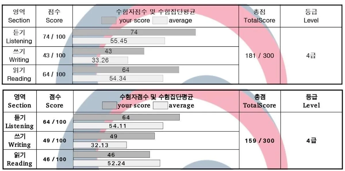 Hasil ujian TOPIK murid Kkuljaem setelah mengikuti Kelas Intensive selama 7 bulan