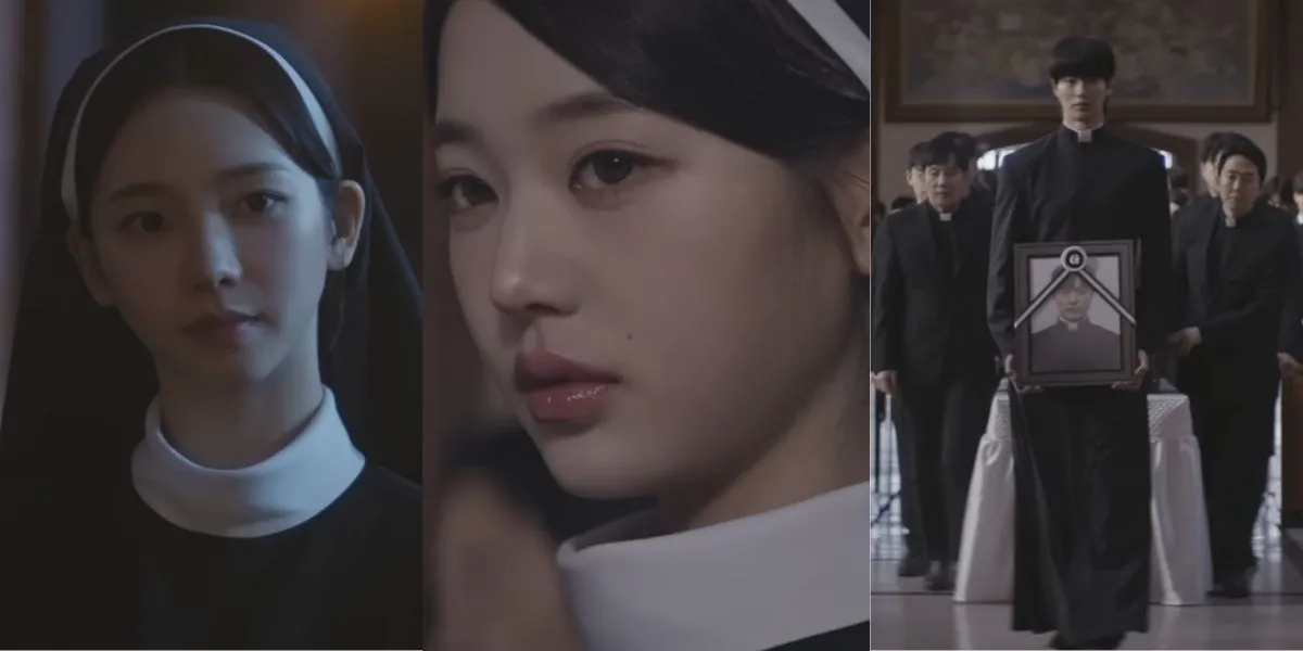 Karina, Wonyoung, dan Byeon Woo Seok dalam Teaser Christmas Song/youtube.com/DolphinersOfficial