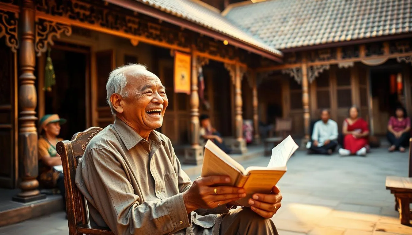 Jenis-Jenis Kata Kata Palembang Lucu (c) Ilustrasi AI